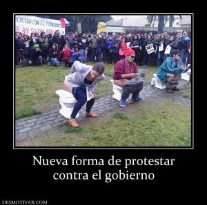 Nueva forma de protestar contra el gobierno