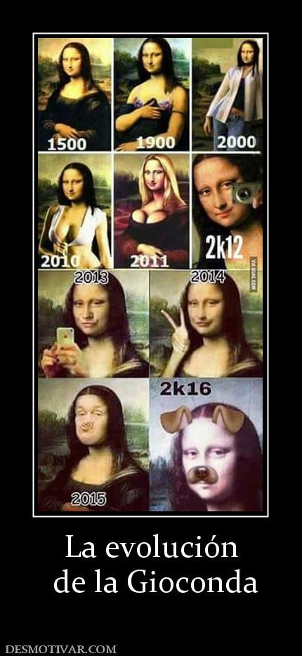 La evolución  de la Gioconda