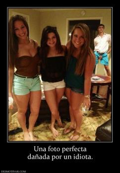 Una foto perfecta dañada por un idiota.