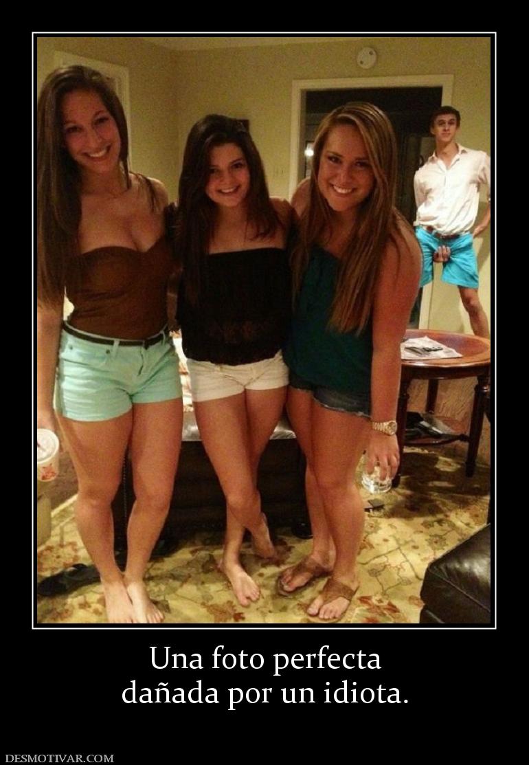 Una foto perfecta dañada por un idiota.