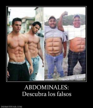 ABDOMINALES: Descubra los falsos