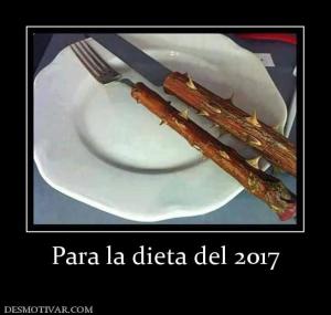 Para la dieta del 2017