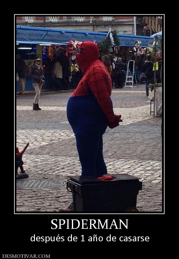 SPIDERMAN después de 1 año de casarse