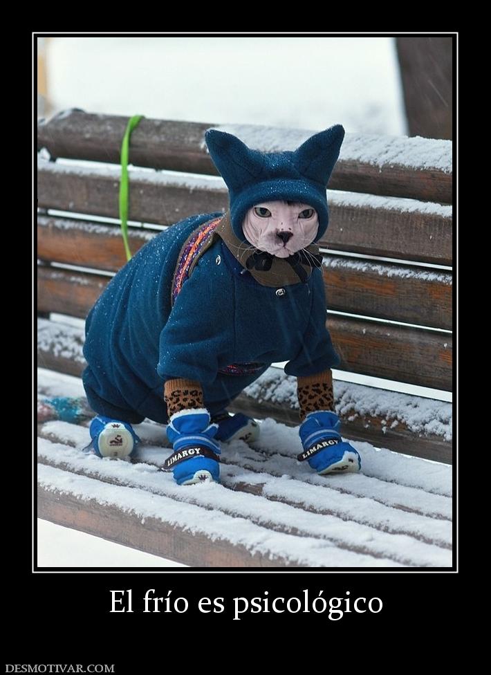 El frío es psicológico