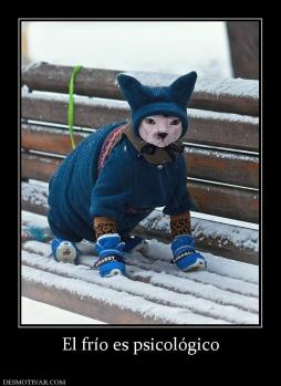 El frío es psicológico