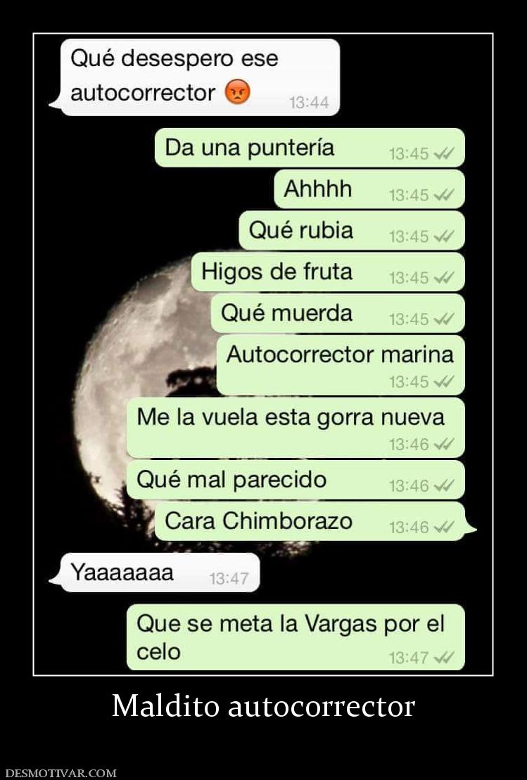 Maldito autocorrector