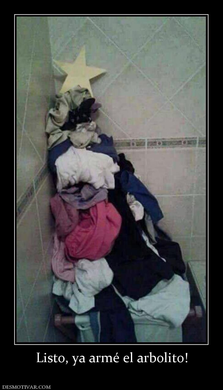 Listo, ya armé el arbolito!
