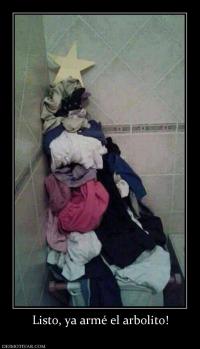 Listo, ya armé el arbolito!