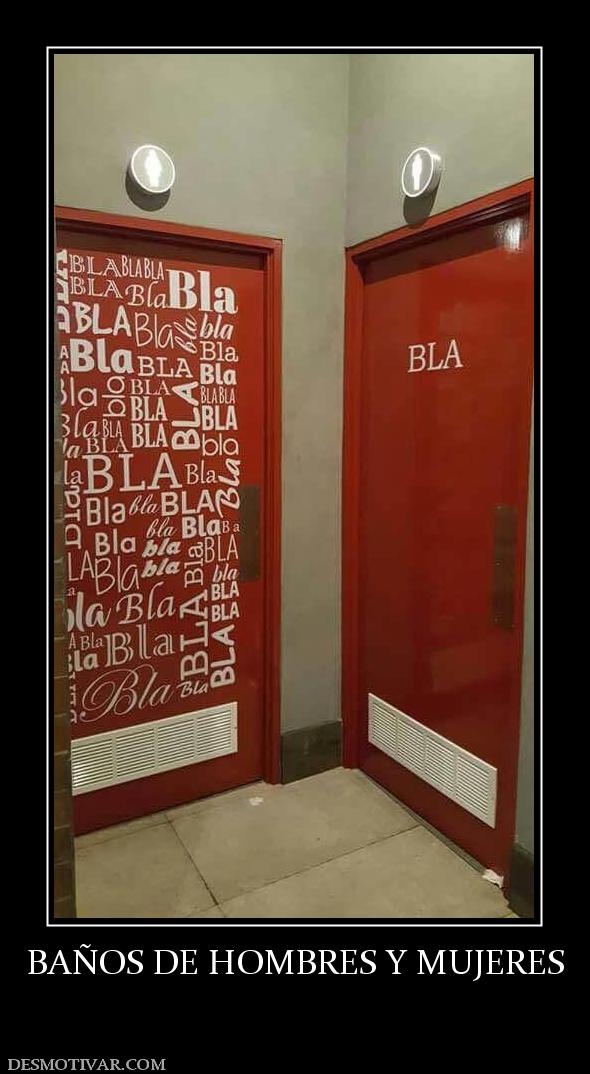 BAÑOS DE HOMBRES Y MUJERES