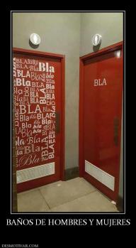 BAÑOS DE HOMBRES Y MUJERES