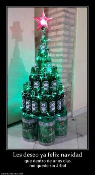 Les deseo ya feliz navidad que dentro de unos días me quedo sin árbol