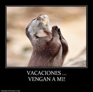 VACACIONES ... VENGAN A MI!