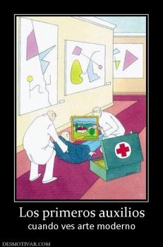 Los primeros auxilios cuando ves arte moderno