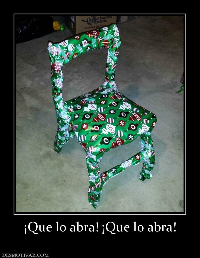 ¡Que lo abra! ¡Que lo abra!