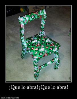¡Que lo abra! ¡Que lo abra!