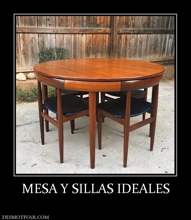 MESA Y SILLAS IDEALES