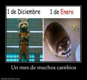 Un mes de muchos cambios