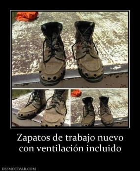Zapatos de trabajo nuevo con ventilación incluido
