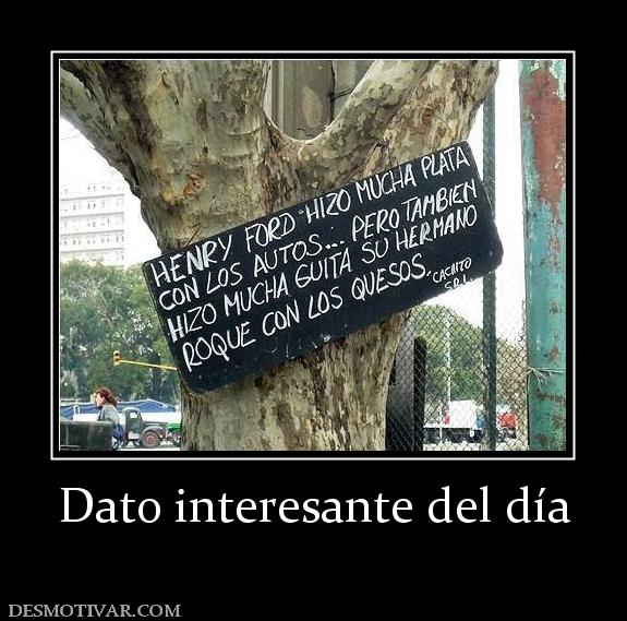 Dato interesante del día