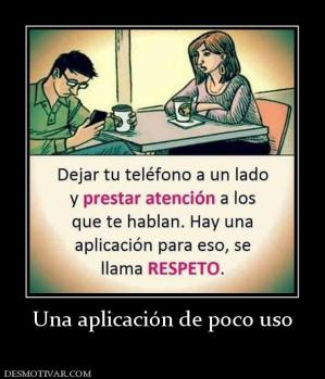 Una aplicación de poco uso