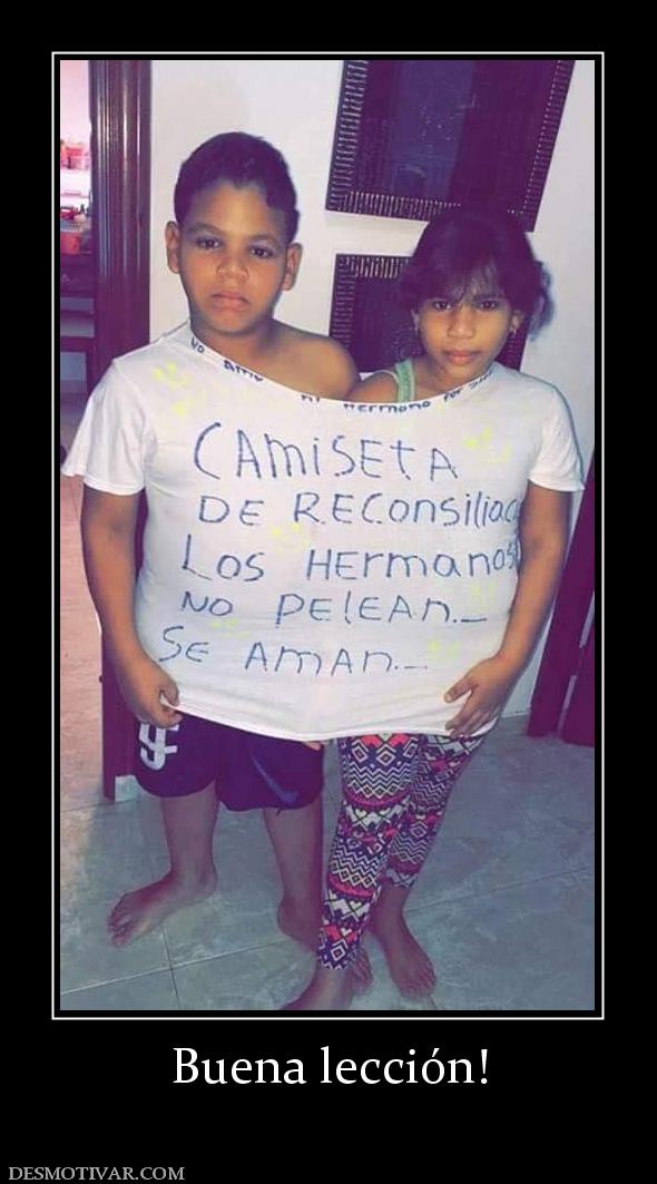 Buena lección!