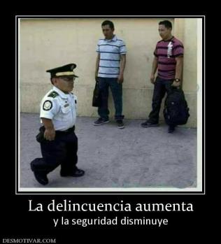 La delincuencia aumenta y la seguridad disminuye