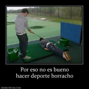 Por eso no es bueno hacer deporte borracho