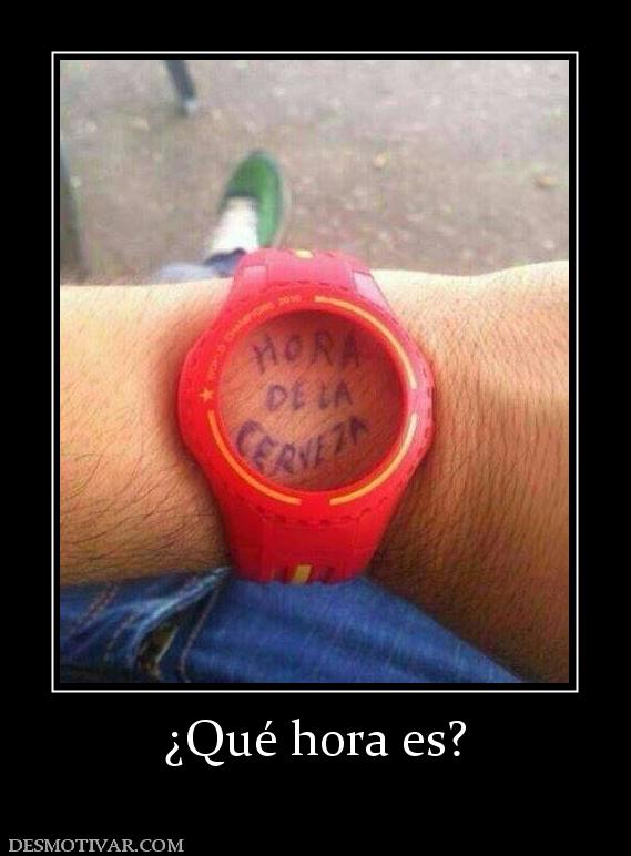 ¿Qué hora es?