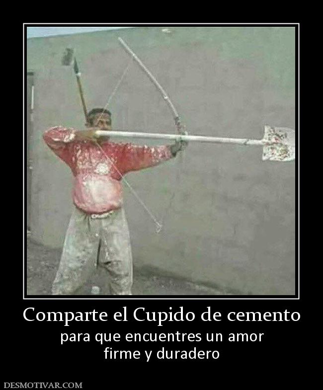 Comparte el Cupido de cemento para que encuentres un amor firme y duradero