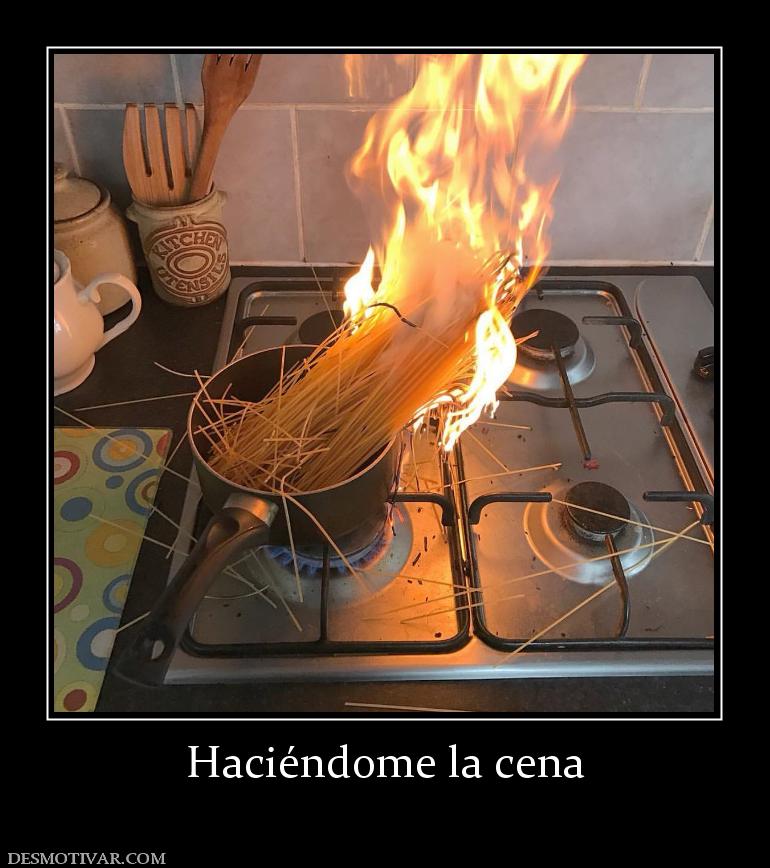 Haciéndome la cena