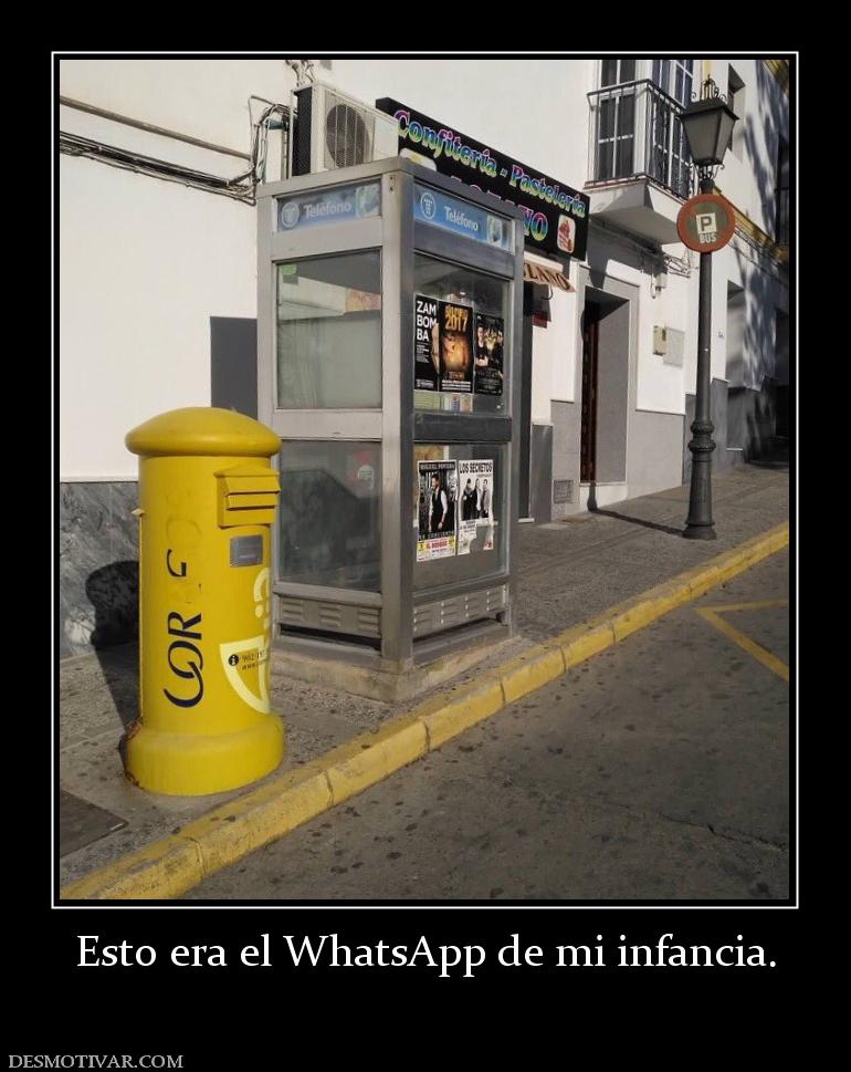 Esto era el WhatsApp de mi infancia.