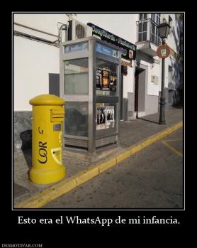 Esto era el WhatsApp de mi infancia.