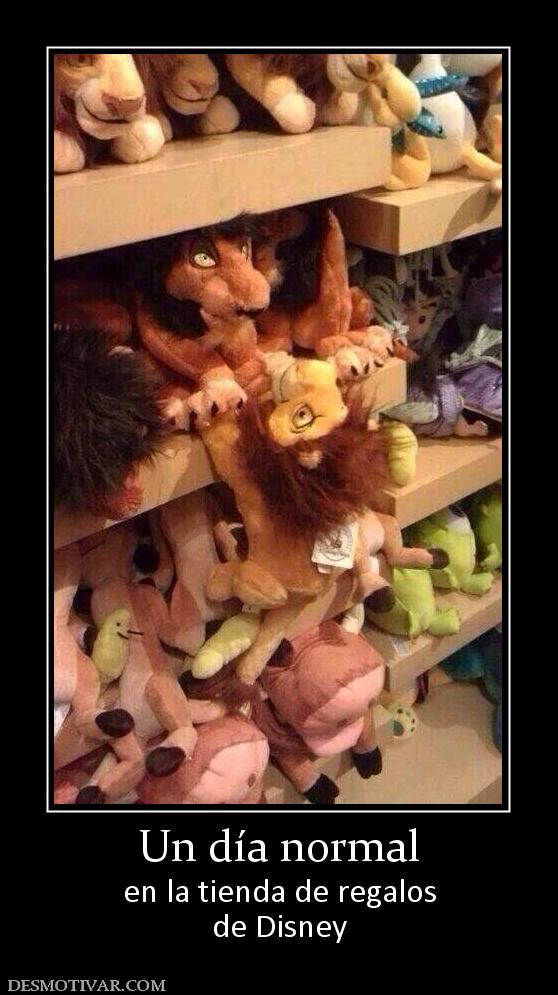Un día normal en la tienda de regalos de Disney