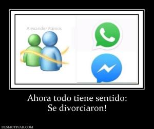 Ahora todo tiene sentido: Se divorciaron!