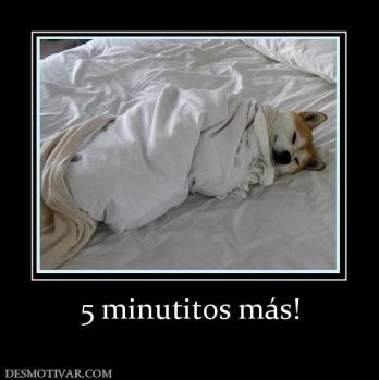 5 minutitos más!
