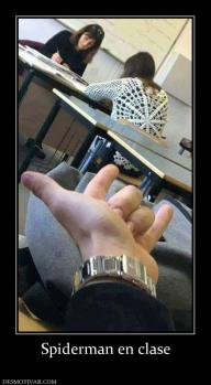Spiderman en clase