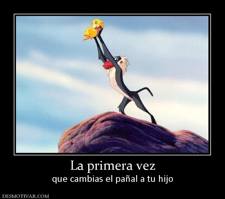 La primera vez que cambias el pañal a tu hijo