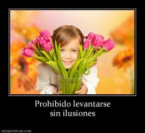 Prohibido levantarse sin ilusiones