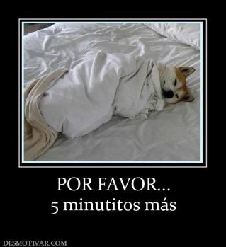 POR FAVOR... 5 minutitos más