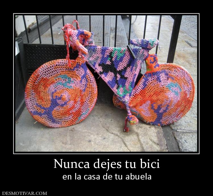 Nunca dejes tu bici en la casa de tu abuela