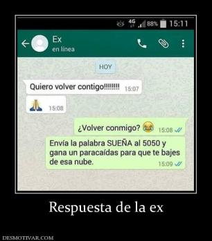 Respuesta de la ex