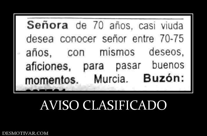 AVISO CLASIFICADO