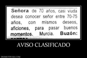 AVISO CLASIFICADO
