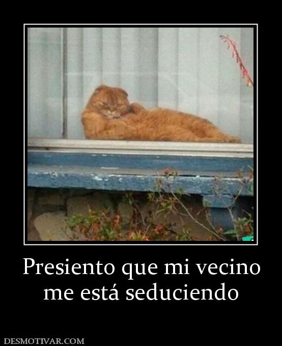 Presiento que mi vecino me está seduciendo