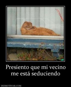 Presiento que mi vecino me está seduciendo