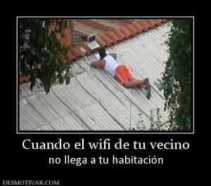 Cuando el wifi de tu vecino no llega a tu habitación