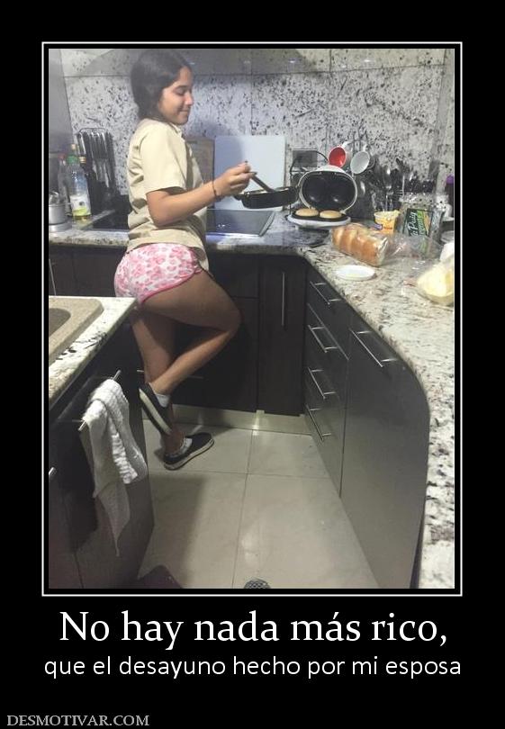 No hay nada más rico, que el desayuno hecho por mi esposa