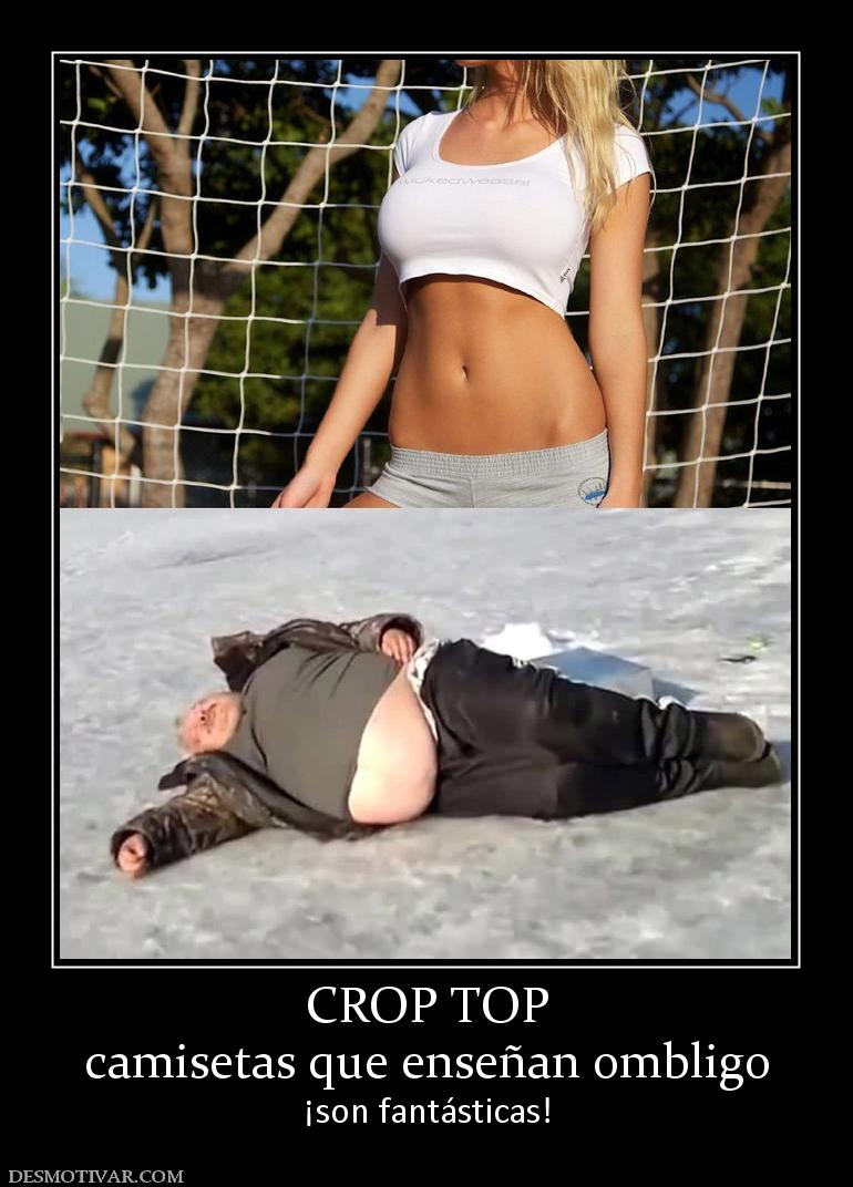 CROP TOP camisetas que enseñan ombligo ¡son fantásticas!