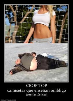 CROP TOP camisetas que enseñan ombligo ¡son fantásticas!