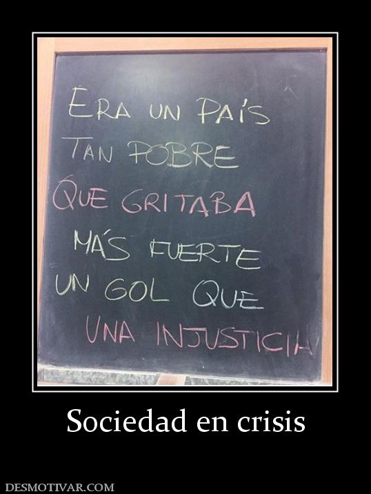 Sociedad en crisis